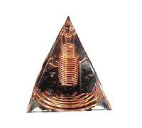 Cpolebev PiráMide en Espiral de Grava de Cristal de 6 Cm PiráMide Espiral en Espiral PiráMide Hecha a Mano Muebles para el Hogar Manualidades Alambre de Cobre en Espiral