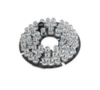 Cpolebev Placa de Bombilla de 60 Grados iluminadora infrarroja IR 48 LED para CCTV Camara de Seguridad para casa