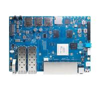 Cpolebev Placa de Desarrollo de Enrutador Banana Pi -R4 con 4 GB de RAM MT7988A y 2 SFP, Placa de Enrutador de Código Abierto de Alto Rendimiento