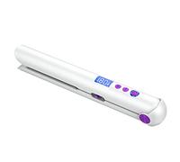 Cpolebev Plancha y Rizador de Cabello Recargable USB PortáTil con Banco de EnergíA Varita de Cabello Plano de Viaje Alisado InaláMbrico A