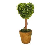 Cpolebev Planta de de plastico de Jardin Hierba de Bola Planta Artificial para Decoracion de Banquete de Boda(en Forma de Corazon)