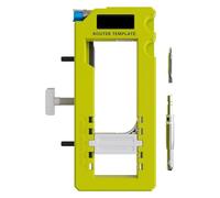 Cpolebev Plantilla para Bisagras de Puerta, Mortajadora para Bisagras de Puerta, Kit Instalación de Bisagras, Plantilla para Enrutador de Bisagras de Puerta para Bisagras de 3 A 5 Pulgadas