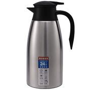 Cpolebev Plata 304 Acero Inoxidable 2L Frasco TéRmico Agua al Vacío Aislada Olla Café Té Leche Jarra TéRmica para el Hogar y la Oficina