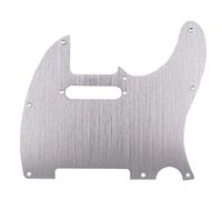 Cpolebev Plata Golpeador de Guitarra Tele de 8 Hoyos Protector de PúAs de Metal para Reemplazo EstáNdar de Golpeador de