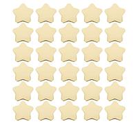 Cpolebev Platos de Papel en Forma de Estrella de 30 Piezas, de Fiesta Dorado Desechable, de Vajilla con Pentagrama Suministros de Vajilla, Dorado