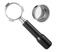 Cpolebev Portafiltro Sin Fondo de 51 Mm Apto para MáQuinas de Espresso con Cesta de Filtro de 1