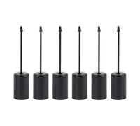 Cpolebev Portavelas, de Adviento, Palillos, de Adviento, Portavelas, Velas CóNicas con, 6 Piezas Negro