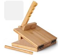 Cpolebev Prensa para Tortillas Máquina para Hacer Roti de 10 Pulgadas con Rodillo Máquina para Hacer Tortillas Grande de Madera de Bambú con 50 Piezas de Papel Pergamino