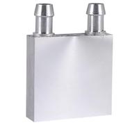 Cpolebev Primario Aleación de Aluminio Bloque de Enfriamiento de Agua 40X40Mm para de Disipador de de Agua Líquida Plateado Uso para CPU de Pc Ordenador Portátil