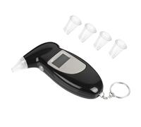 Cpolebev Probador de Alcohol AlcoholíMetro, Detector de Alcohol Tipo Soplado Montado PortáTil, Probador de Alcohol con Pantalla LCD Digital
