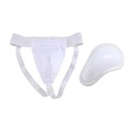 Cpolebev Protector de Coquilla Hombre, Boxeo Kickboxing Muay Coquilla, Ventilado Ajustable, Entrenamiento de Lucha Karate M