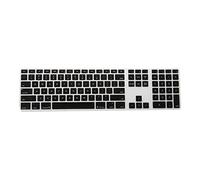 Cpolebev Protector de Cubierta de Piel de Teclado Delgado de Silicona con Teclado NuméRico para Negro