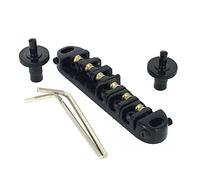 Cpolebev Puente de guitarra de Melodia-O- sillin rodillo para Reemplazo de guitarra electrica (negro)