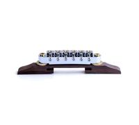 Cpolebev Puente de Guitarra Eléctrica con Base de Palisandro Chapado, Cordal para Accesorios de Guitarra de Jazz