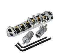 Cpolebev Puente de Melodia-O- sillin rodillo plateado metal cromado para el reemplazo de la guitarra electrica del estilo de