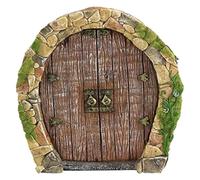 Cpolebev Puerta de Hadas de ÁRbol Al Aire Libre, Puertas y Ventanas de Casa de Gnomos en Miniatura de JardíN de Hadas, Mini Escultura de JardíN de Hadas