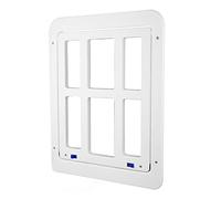 Cpolebev Puerta Mosquitera para Perros de 13,4 Pulgadas X 17,3 Pulgadas con Solapa MagnéTica Puerta para Perros con Cerradura para Puerta, Ventana y Porche -