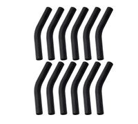 Cpolebev Puntas de Pajita de Silicona Punta de Repuesto de Pajita Reutilizable para Pajitas de Metal de Acero Inoxidable de 8 mm de Diámetro Exterior de Negro