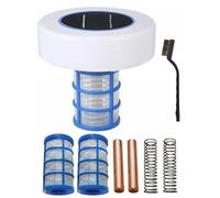 Cpolebev Purificador de Agua para Piscinas con Energía Solar, Ionizador Solar para Piscinas, Limpiador de Agua para Piscinas, Algas Transparentes y para SPA
