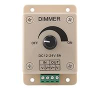 Cpolebev PWM Controlador de Oscurecimiento para Luces LED, Tira, 12-24 Voltio (12V - 24V) 8 Amperio, Reguladores de Voltaje Electricos para Hogar, Comerciales, Industriales y Oficina.