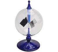 Cpolebev RadióMetro de EnergíA Solar Azul, Luz Solar, EnergíA, Paletas Giratorias, de Viento, Regalo, DecoracióN de Escritorio para el Hogar