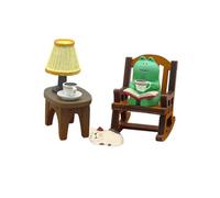 Cpolebev Rana de, Mecedora, LáMpara de Mesa, Adorno, Figuritas en Miniatura, Adornos Bonitos, Manualidades de Escritorio de Oficina, DecoracióN del Hogar