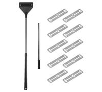 Cpolebev Raspador de Algas para Acuarios Limpiador de Peceras Limpiador de Vidrio de Mantenimiento Raspador con Varilla de ExtensióN y 10 Cuchillas