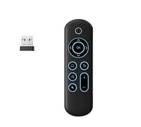 Cpolebev RatóN 2.4G+Bluetooth Modelo Doble Teclado Retroiluminado Colorido Control Remoto Inteligente TV Box Control Remoto