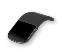 Cpolebev Ratón Inalámbrico Portátil con Bluetooth, Curvo, Táctil, Plegable, Ultrafino, Silencioso, Ergonómico, para PC, Portátiles, Color Negro