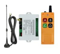 Cpolebev Receptor de Interruptor de Control Remoto Inalámbrico DC12-36V 4CH RF con Antena de Ventosas de Control Remoto de Larga Distancia de 2000M