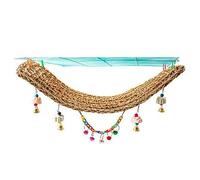 Cpolebev Red Escalada para PáJaros,Juguete para Loros,Red Tejida,Hamaca para Colgar en Jaula para Loros,Cuerdas para Escalar,Escalera,Juguetes para Masticar para PáJaros,29X7 Pulgadas