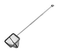 Cpolebev Red para Peces de Acuario con Manejar Extensible de Acero Inoxidable, Red de Pesca de Fina para Pecera