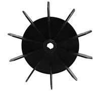 Cpolebev Reemplazo 0,5" taladro interior 10 impulsor Hoja del ventilador del motor del compresor de aire Negro