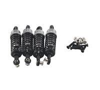 Cpolebev Reemplazo de Amortiguador ensamblado de Amortiguador de Aluminio de 4 Piezas A949-55 para 1/18 RC Car A959 A979 K929 A959-B A969-B A979B (Gris)
