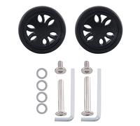 Cpolebev Reemplazo de Ruedas de Equipaje de 50 Mm X 15Mm Ruedas de Repuesto de PU Resistentes Al Desgaste Ruedas de Repuesto de Maleta Ruedas de Repuesto de Equipaje