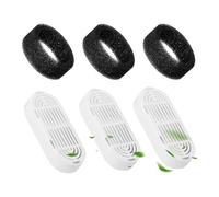 Cpolebev Reemplazo del Filtro de Fuente de Agua para Gatos: Paquete de 3+3 Filtros de Repuesto para Fuente para Mascotas de Acero Inoxidable de 135 Oz y 108 Oz