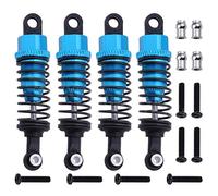 Cpolebev Reemplazo Ensamblado del Amortiguador de Choque de Aluminio de 4 Piezas A949-55 para 1/18 A959 RC Coche A969 A979 K929 Partes de ActualizacióN Azul