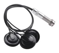 Cpolebev Registro de Guitarra Piezo Contact MicróFono Registro 3 de CaptacióN de Transductor para Enchufe AcúStico de 6.35 mm (Negro)