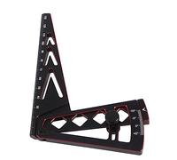 Cpolebev Regla Ajustable de Metal Que Ajusta la del Coche RC y el Borde de la Rueda Camber 15 Grados Herramientas de Hobby CNC para 1/8 1/10 RC Coche, 2