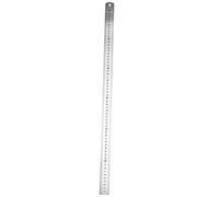 Cpolebev Regla de Borde Recto de MedicióN de Doble Cara de Acero Inoxidable, 60 Cm / 24 Pulgadas, Plata