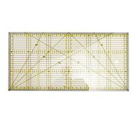 Cpolebev Regla de Corte Regla de Edredón de Tela de Almazuela Multiuso de Corte de Dibujo de Diseño de Ropa DIY Regla Kit de Estera de Costura 30 X 15 Cm