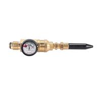 Cpolebev Regulador De Inflador De Globo De Latex Con Tanque De Helio Con Calibre Para Valvulas De Tanque G5 / 8