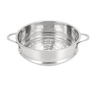 Cpolebev Rejilla de Vapor para Alimentos Espesante de 18 Cm, Vaporizador de Acero Inoxidable con Doble Oreja para Olla de Sopa, Olla de Leche, Utensilios de Cocina