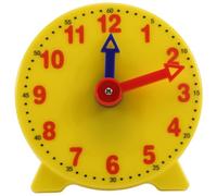 Cpolebev Reloj de Aprendizaje para Estudiantes de 4 Pulgadas Modelo de Tiempo Reloj de Engranaje para Maestros Herramientas de Aprendizaje Escolar de 12/24 Horas
