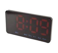 Cpolebev Reloj de Pared Digital, Reloj Digital LED de 9 Pulgadas, Pantalla Grande con 12/24 H, DíGitos Grandes, PequeñO Reloj de Pared Silencioso (Rojo)
