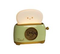 Cpolebev Reloj Despertador para Dormir para Niños con Luz LED de Noche, Pantalla Digital, Control de Temperatura para Dormitorio, Reloj de Mesita de Noche