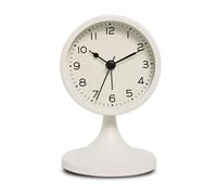 Cpolebev Reloj Despertador Redondo Metal Nórdico, Reloj Mesa Silencioso Vintage, Reloj Luz Noche para Mesita Noche Estudiante, Decoración Habitación, Decoración del Hogar B