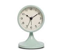 Cpolebev Reloj Despertador Redondo Metal Nórdico, Reloj Mesa Silencioso Vintage, Reloj Luz Noche para Mesita Noche Estudiante, Decoración Habitación, Decoración del Hogar D