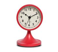 Cpolebev Reloj Despertador Redondo Metal Nórdico, Reloj Mesa Silencioso Vintage, Reloj Luz Noche para Mesita Noche Estudiante, Decoración Habitación, Decoración del Hogar C