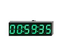 Cpolebev Reloj Electrónico Digital LED de 6 bits de 0,36 Pulgadas W Segundo Módulo de Pantalla Apagado Memoria Ajuste de Brillo -A